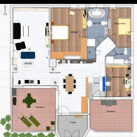 Residenz Waldblick 5 Sterne Penthouse-Ferienwohnung Klassifizierung Dtv Wachenheim an der Weinstraße Extérieur photo